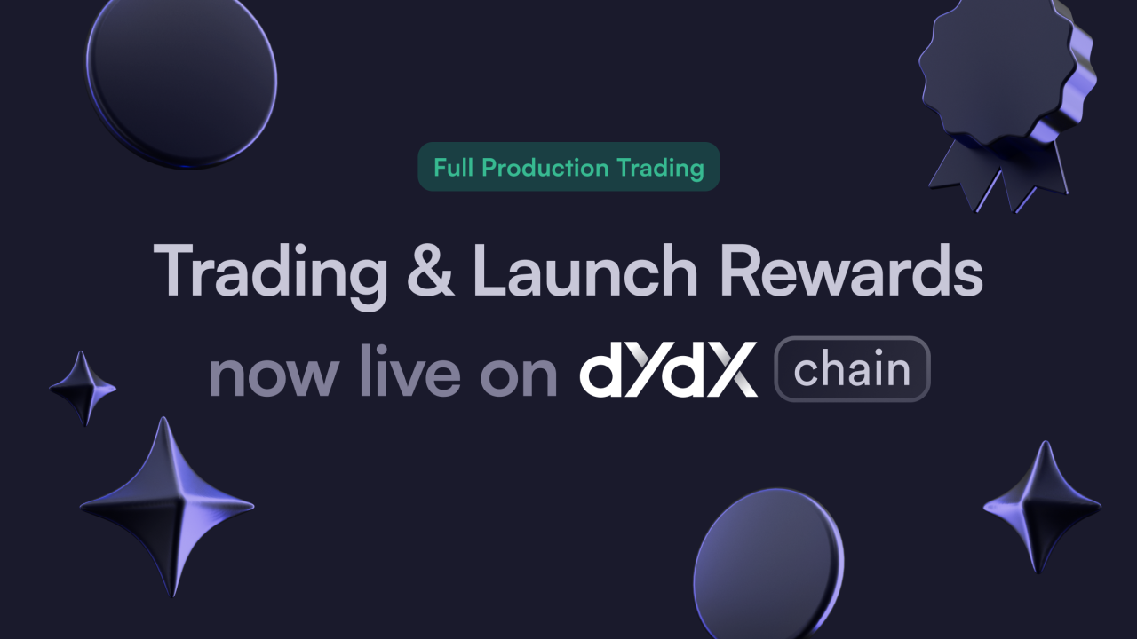 With the launch of the new v4 exchange, the Launch Incentives Program was initiated and is currently operated by Chaos Labs, with the distribution of incentives occurring via community governance proposals. (Image Credit: Trading and Launch Rewards Now Live on dYdX Chain! via the dYdX blog)