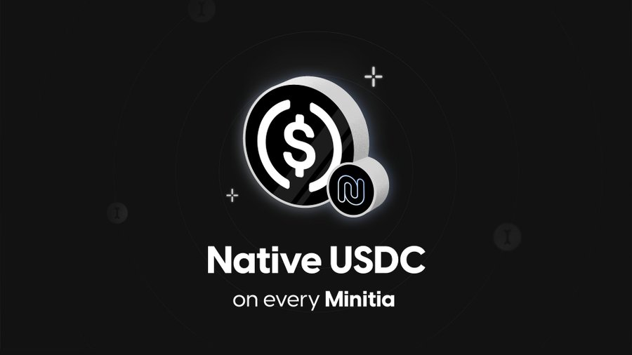 Upon mainnet launch, native USDC stablecoin will be available within all independent L2 Minitas operating within the larger Initia ecosystem. This is massive for potential adoption for Initia because it allows the ecosystem to more easily strengthen its user base and accrue liquidity. (Image Credit: Initia Twitter post via Initia Twitter)