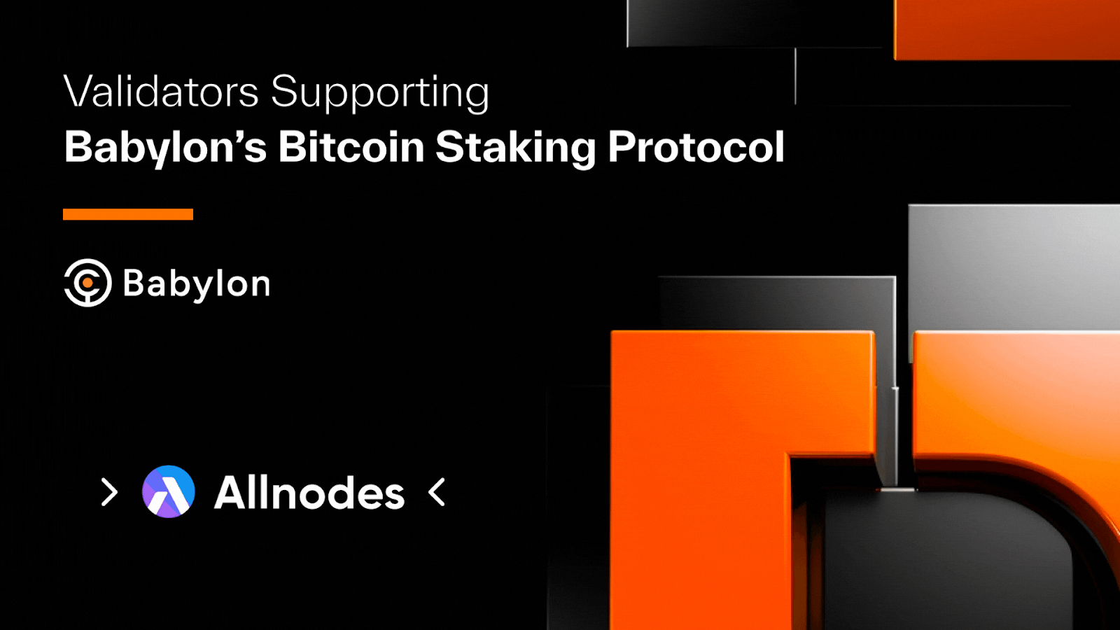 Babylon’s Bitcoin Staking Protocol is supported by a wide range of validators including Coinage X DAIC Capital, Galaxy, Figment, Allnodes, Stakecito, and others. (Image Credit: Babylon Twitter Post via Babylon Twitter)