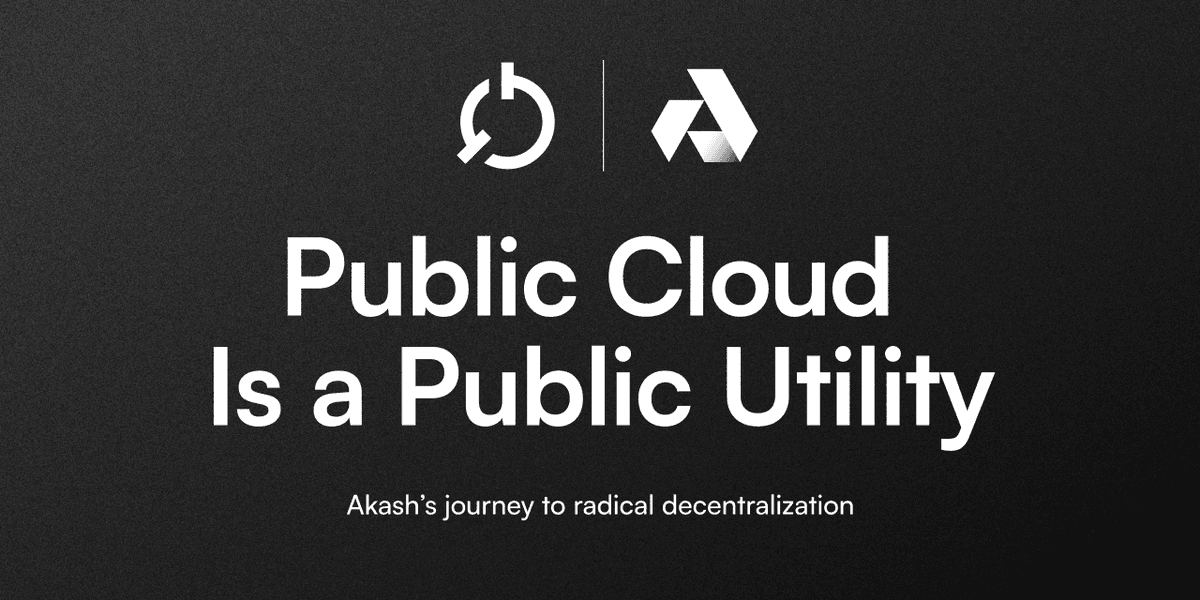 The Akash Network represents one of several crypto- and blockchain-focused decentralized public cloud platforms that operate as a permissionless decentralized public utility. Sadly, the vision for equitable cloud computing platforms has become monopolized by large-scale centralized entities such as Amazon Web Services (AWS) and Microsoft Azure in recent years. Thankfully, Akash and others are built to change this. (Image credit: Public Cloud Is a Public Utility via the Akash Network blog)