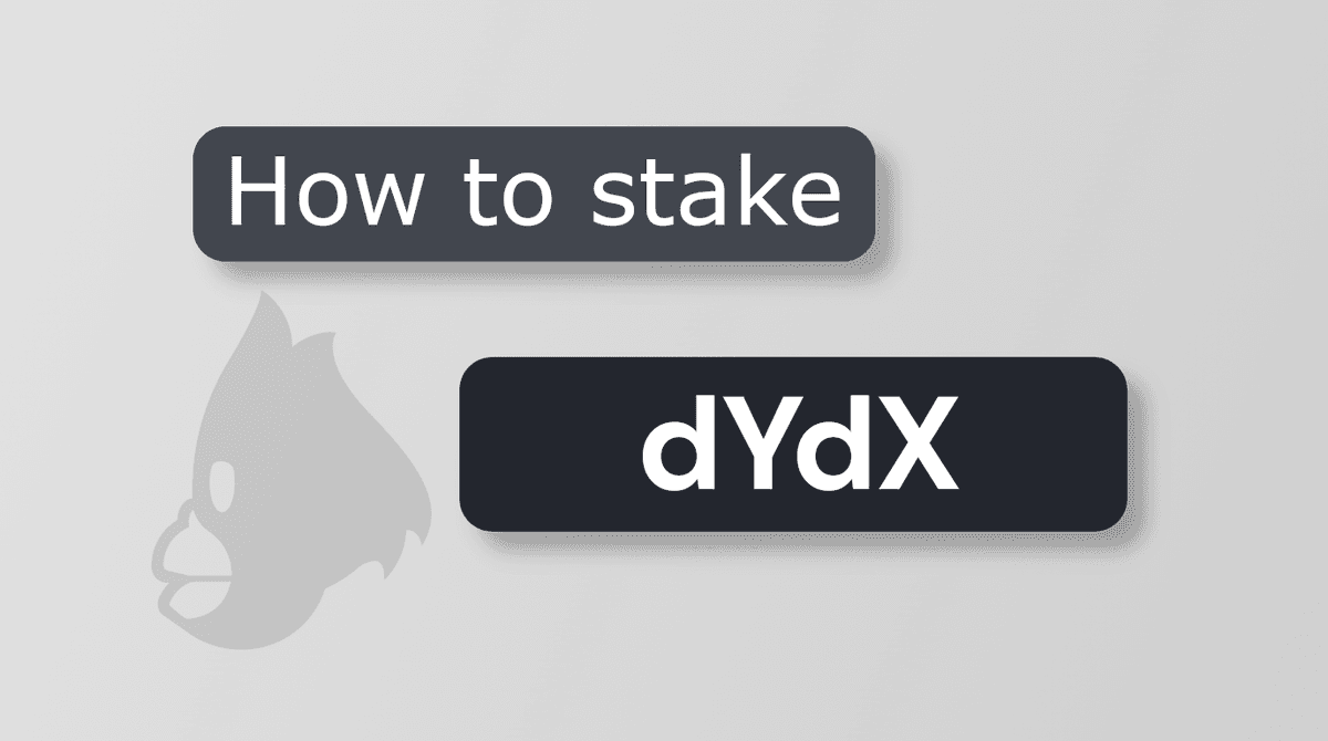 How to Stake dYdX