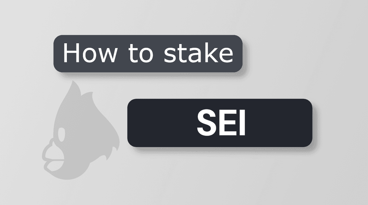 How to Stake SEI