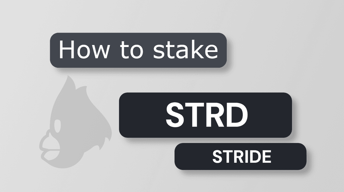 How to Stake STRD
