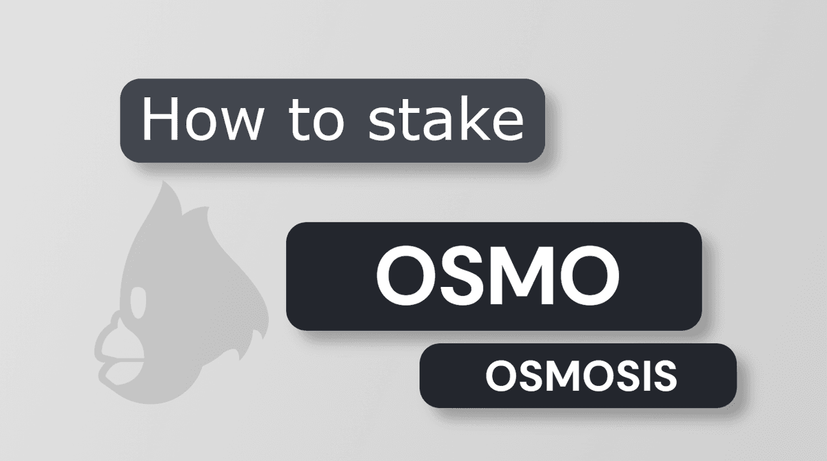 How to Stake OSMO