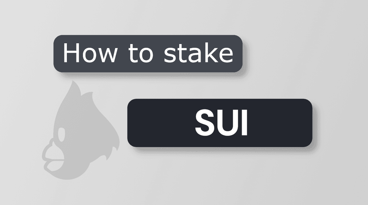 How to Stake SUI