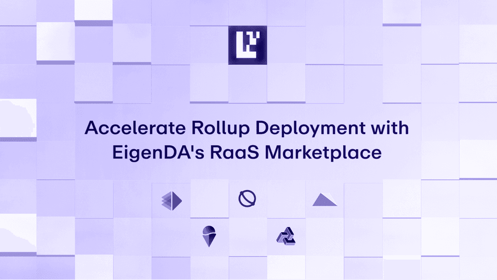 In April of this year, EigenLayer announced the deployment of EigenDA’s Rollup-as-a-Service (RaaS) marketplace to simplify the EigenLayer rollup ecosystem and increase its applicable utilities. (Image credit: Accelerate Rollup Deployment with EigenDA's RaaS Marketplace via the EigenLayer blog)