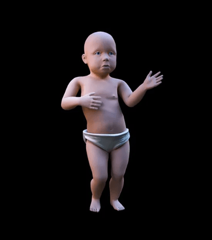 The famous Dancing Baby, probably the first meme on the internet.